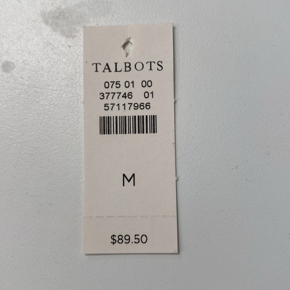 TALBOTS SIZE MEDIUM MODERN CLASSIC SHIRT - EMBROIDERED LOVELY PALM TREES - Picture 7 of 7